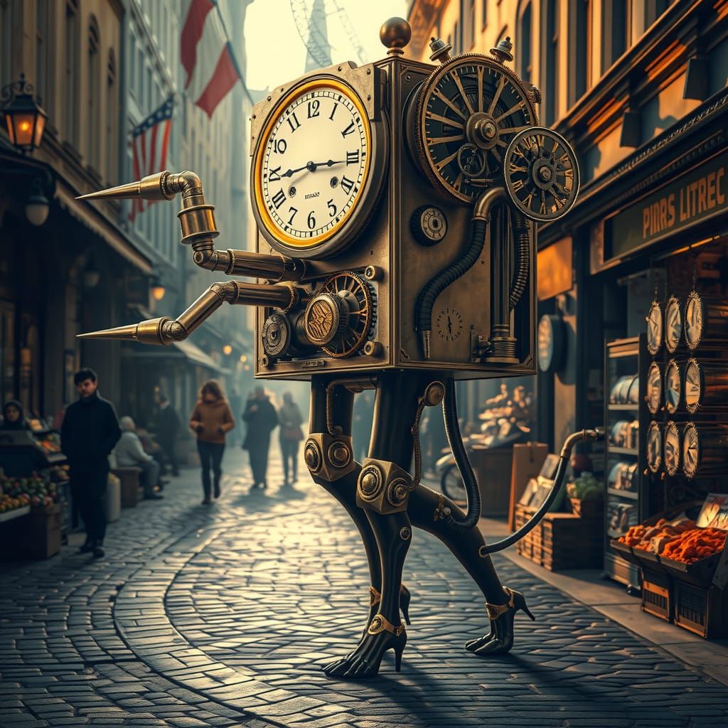 Steampunk Goddess of Time