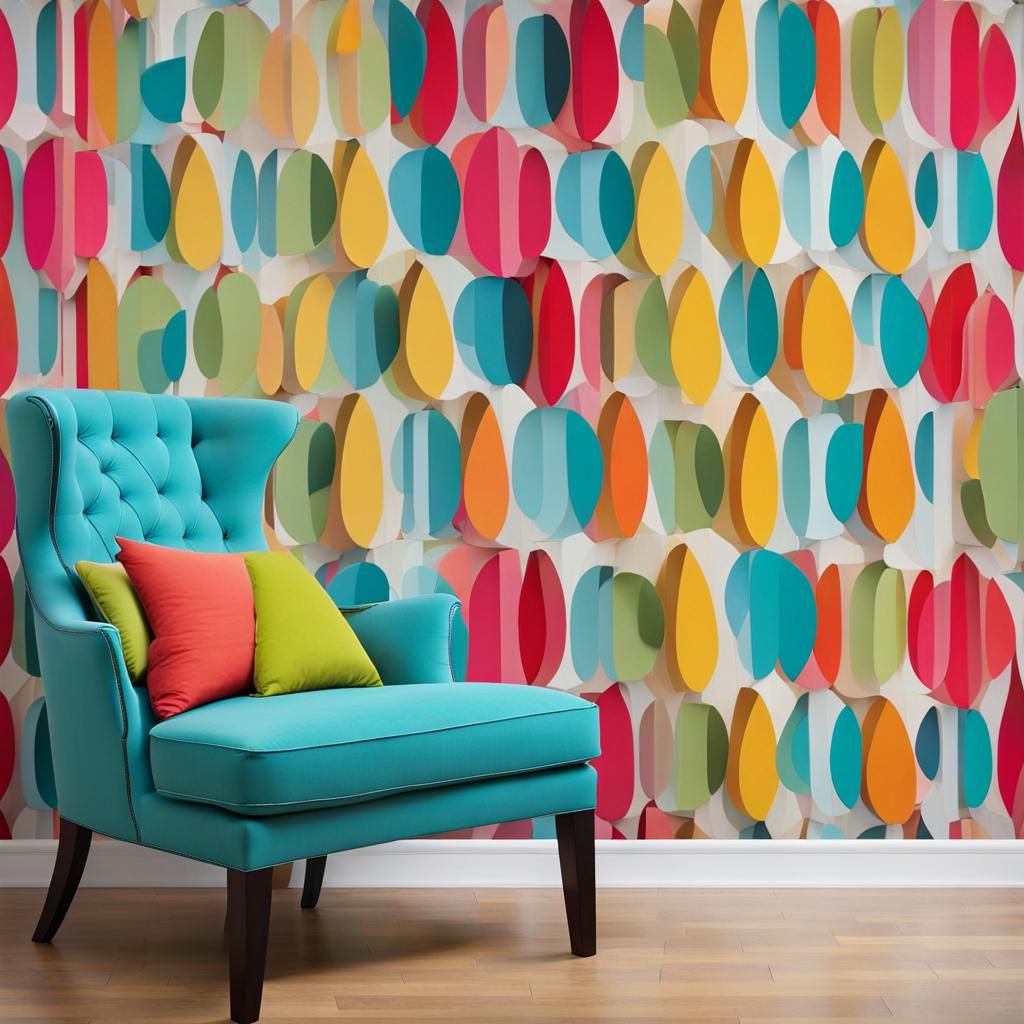 Colorful Wallpaper Design for Wall Decor