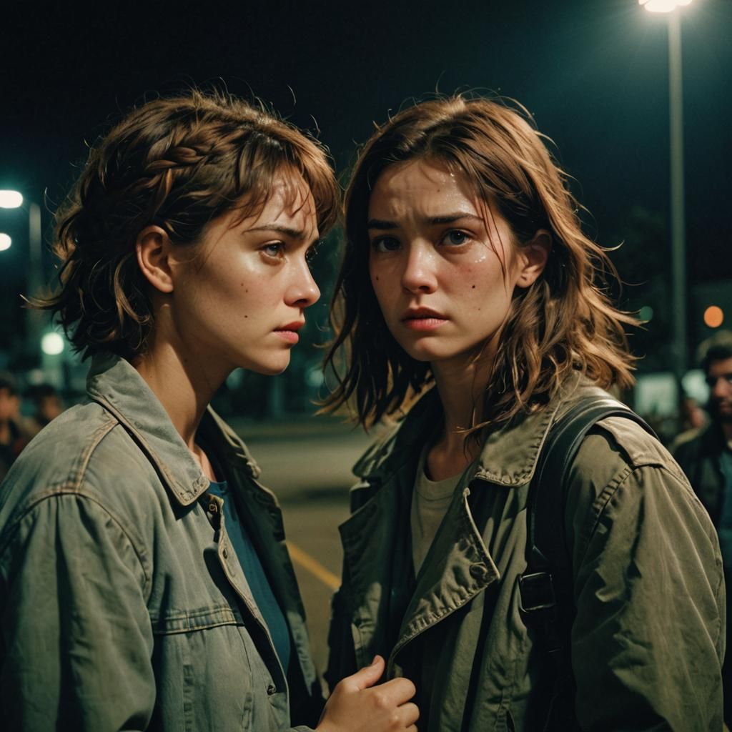 Dramatic Film Still of a Tense Relationship