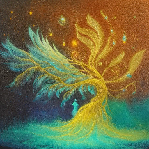 Ethereal Surrealist Dreamscape in Golden Light