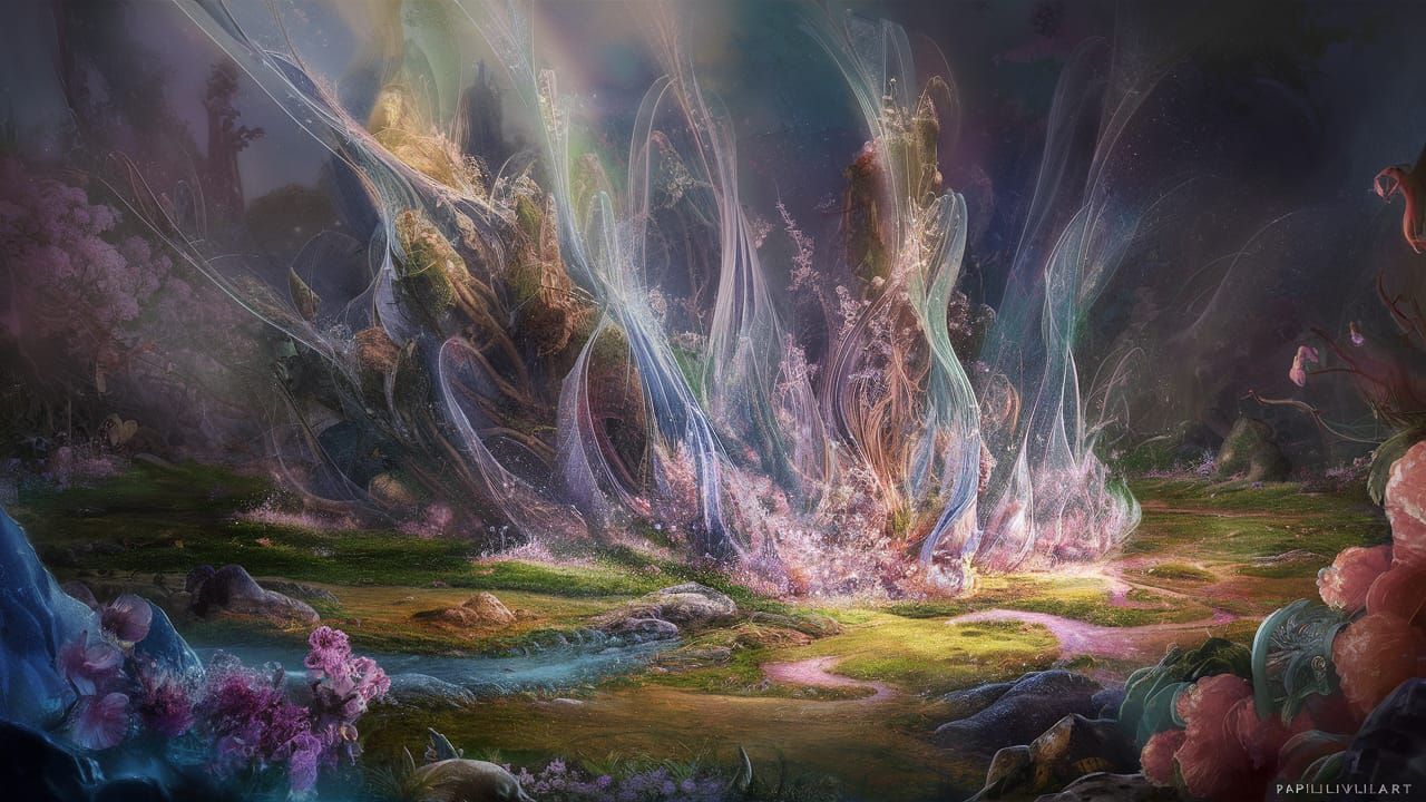 Enchanted Land Transformed by Magic Echoes