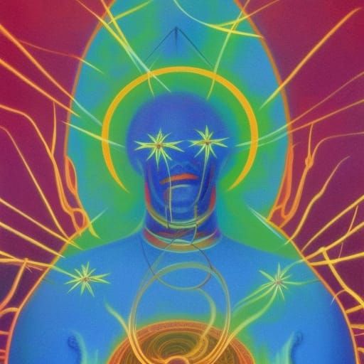 Asterisk God: Impressionistic Sci-Fi Deity