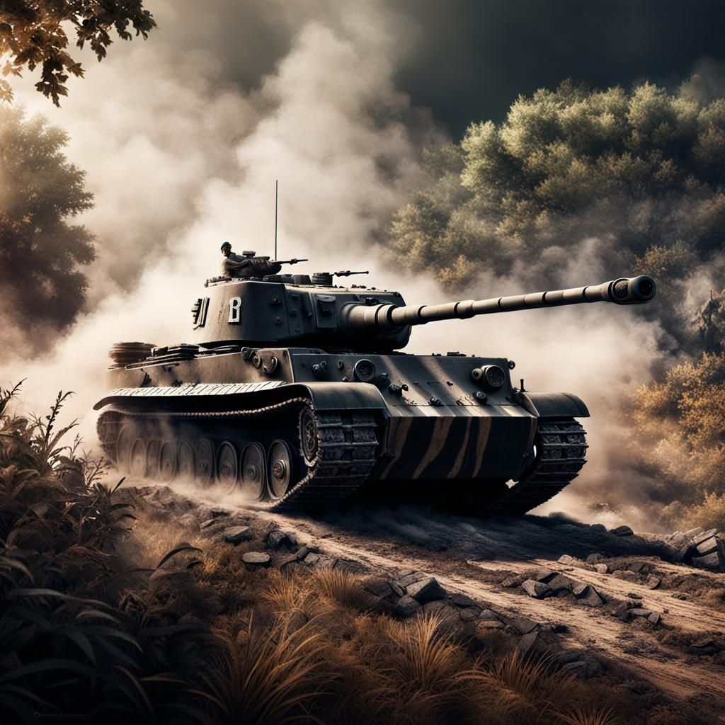 German Tiger Tank in Epic World War 2 Battle