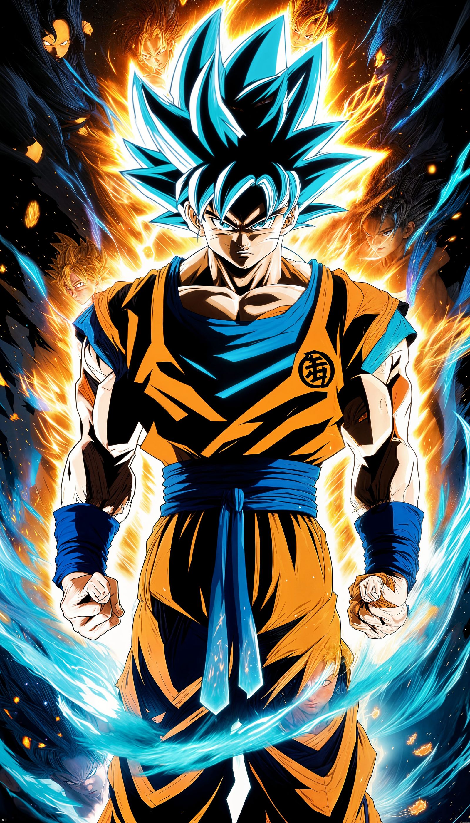 Goku's Contrasting Death and Holy Auras