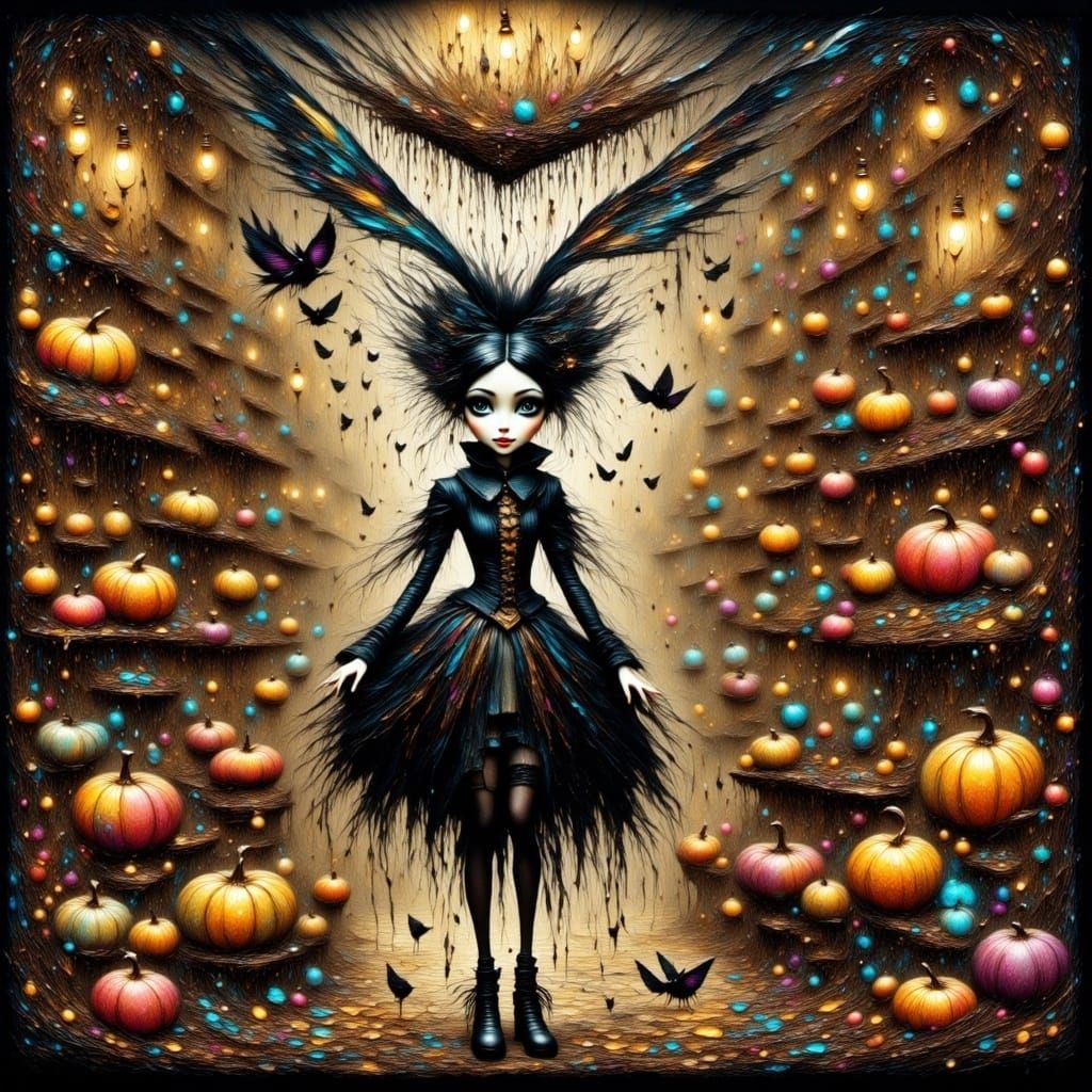 Gothic New Year's Eve Ball with Whimsical Creatures