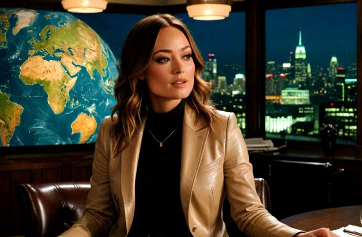 Olivia Wilde as Cyberpunk Superheroine