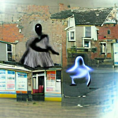 Black Bottle Dances with a Ghost
