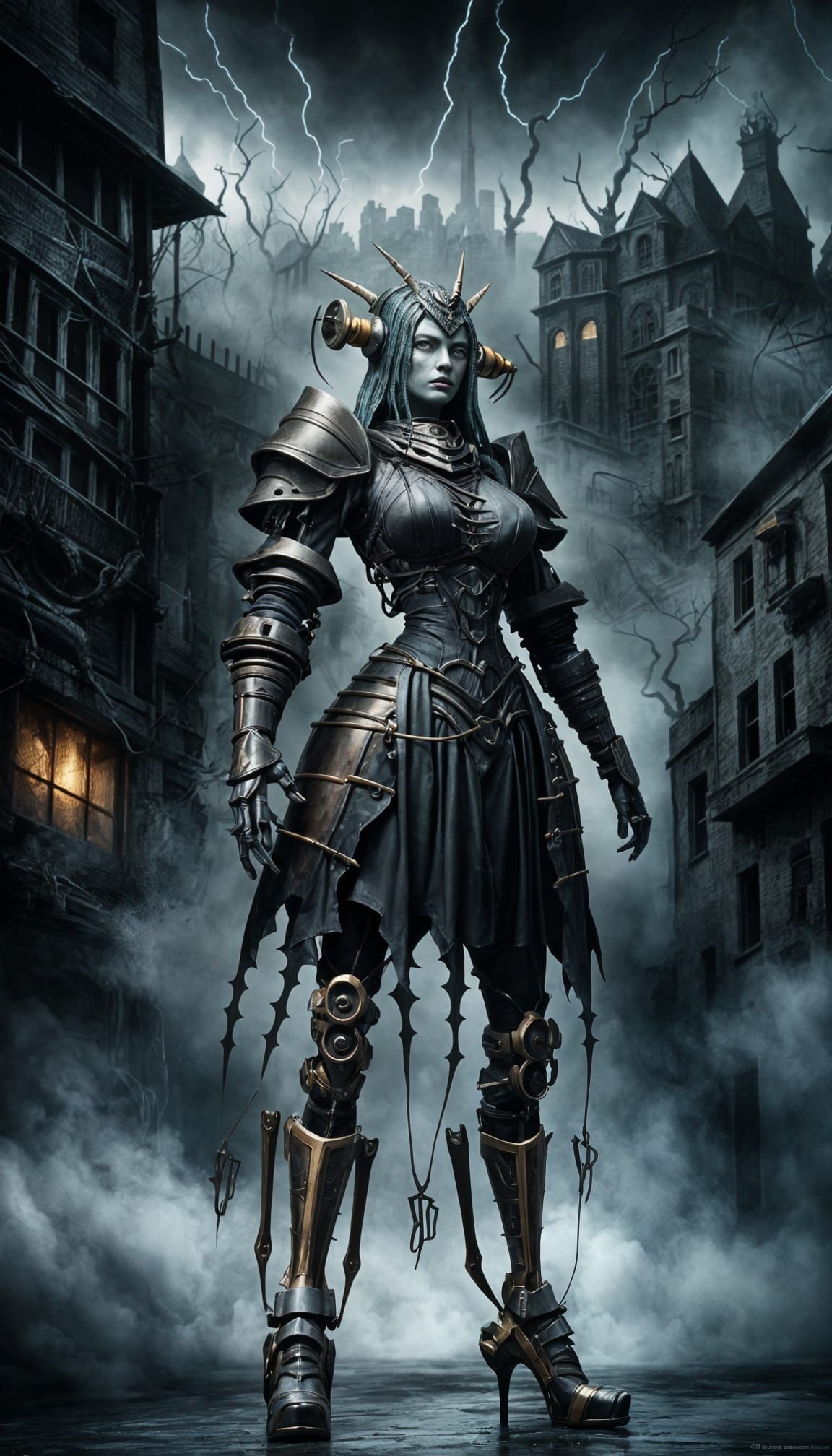 Ahsoka Tano as Cyberpunk Frankenstein Monster