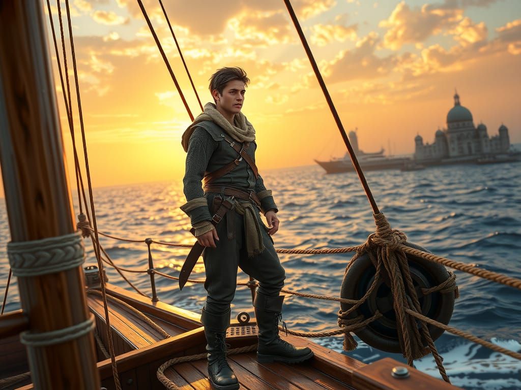 Sinbad

Once upon a time there lived a young sailor,
He set out on a journey, for he was very bold,
He set out from beau...