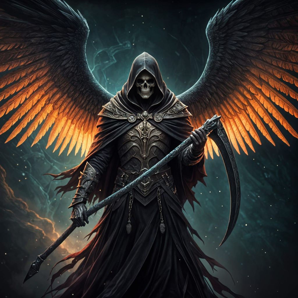 Soul Reaper Angel in Cosmic High Fantasy