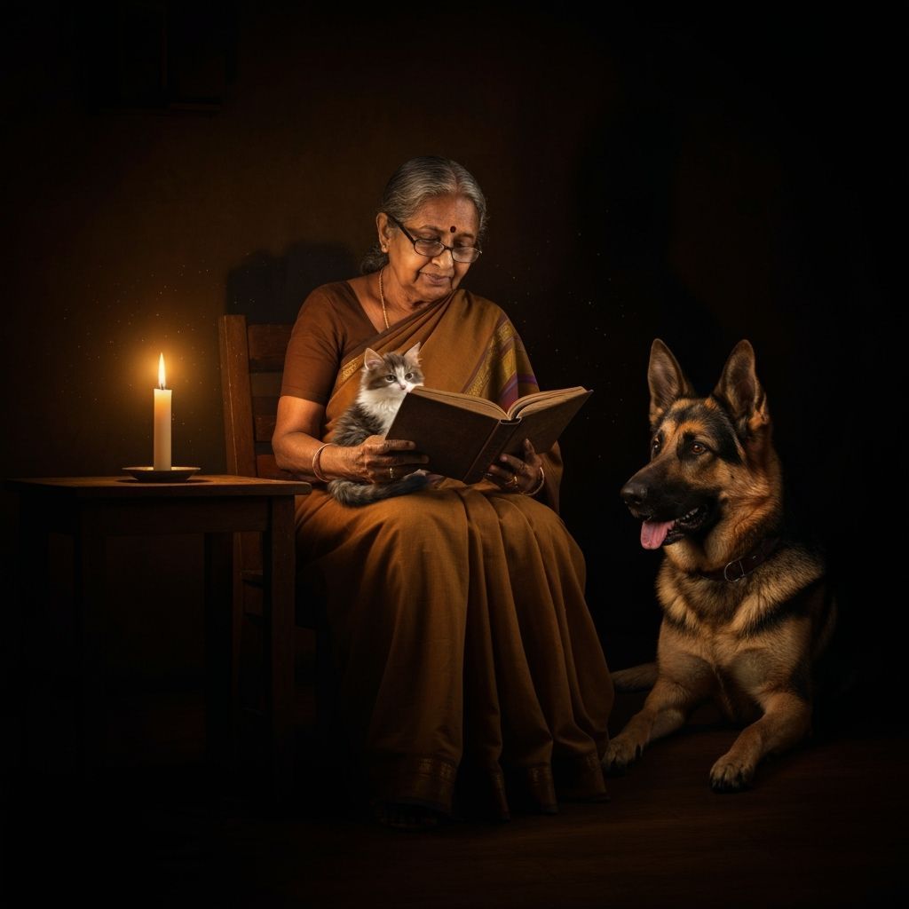 Grandmother's Candlelit Storytime with Pets