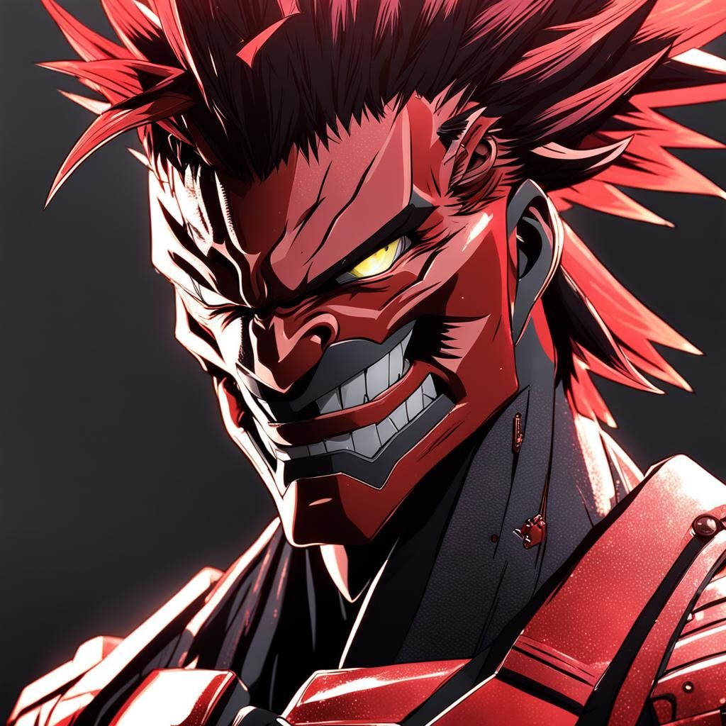 Young Eijiro Kirishima in 3D Anime Art