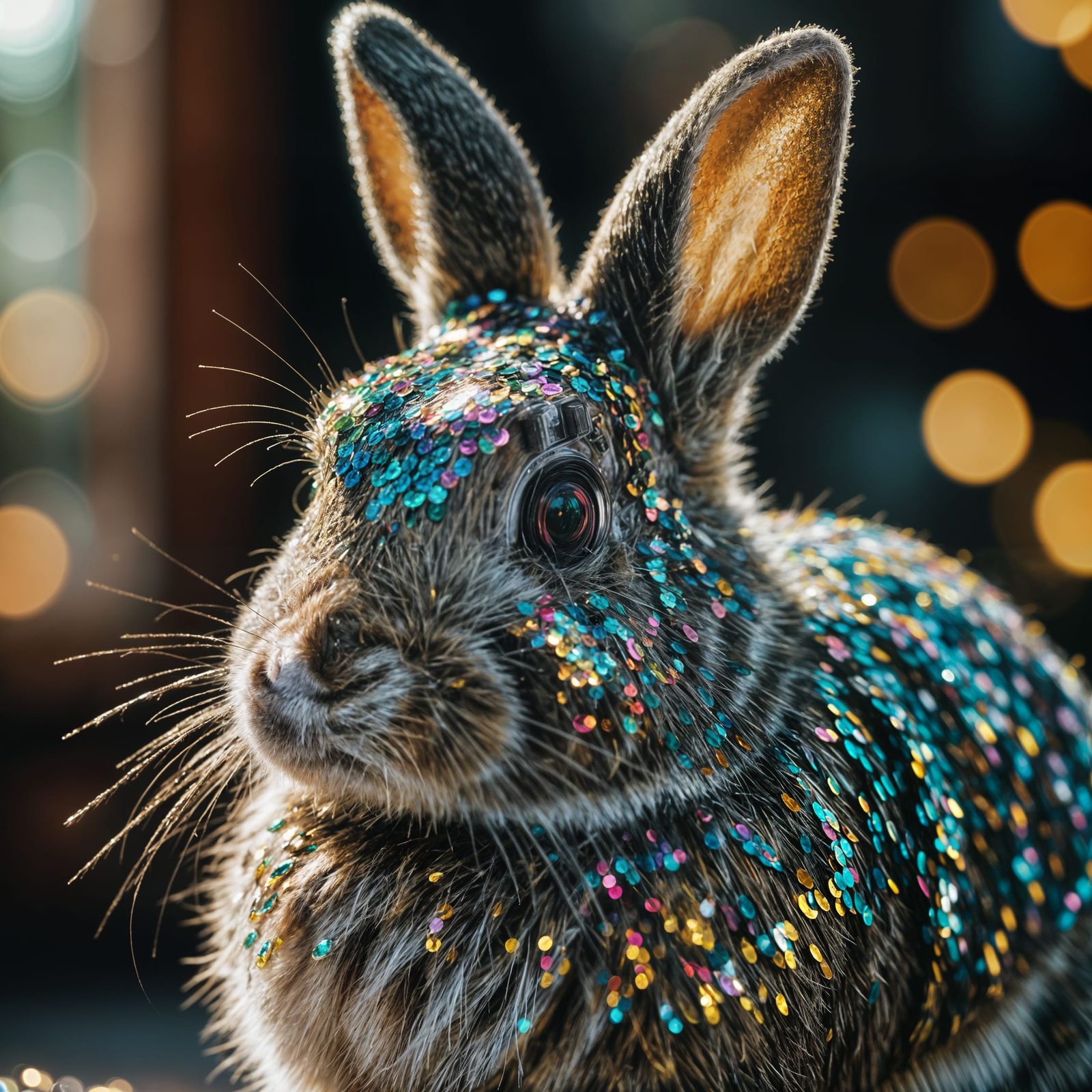 Sequin rabbit