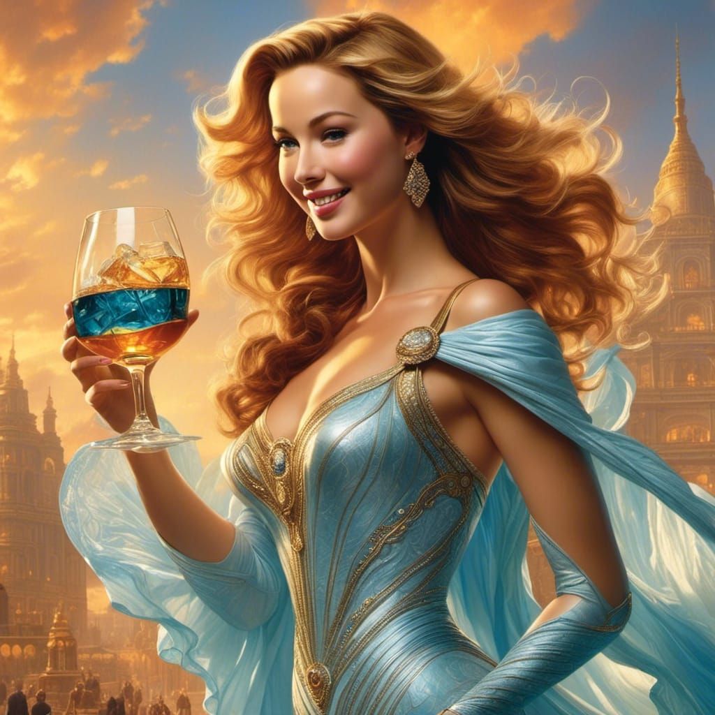 <lora:Model:1.0> a whiskey with ice cubes