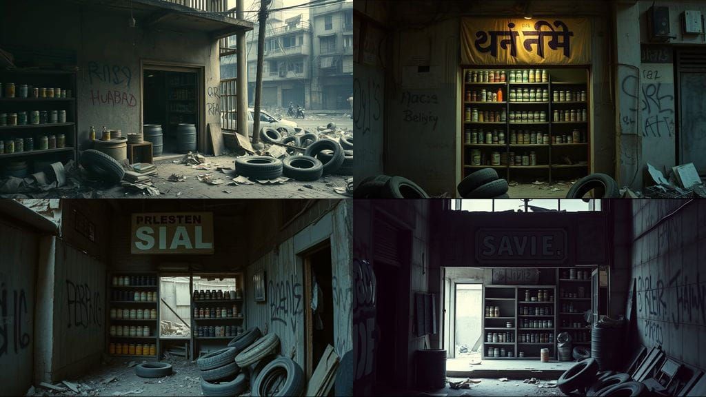 Mumbai Metropolis After Catastrophe in Eerie Cinematic Style