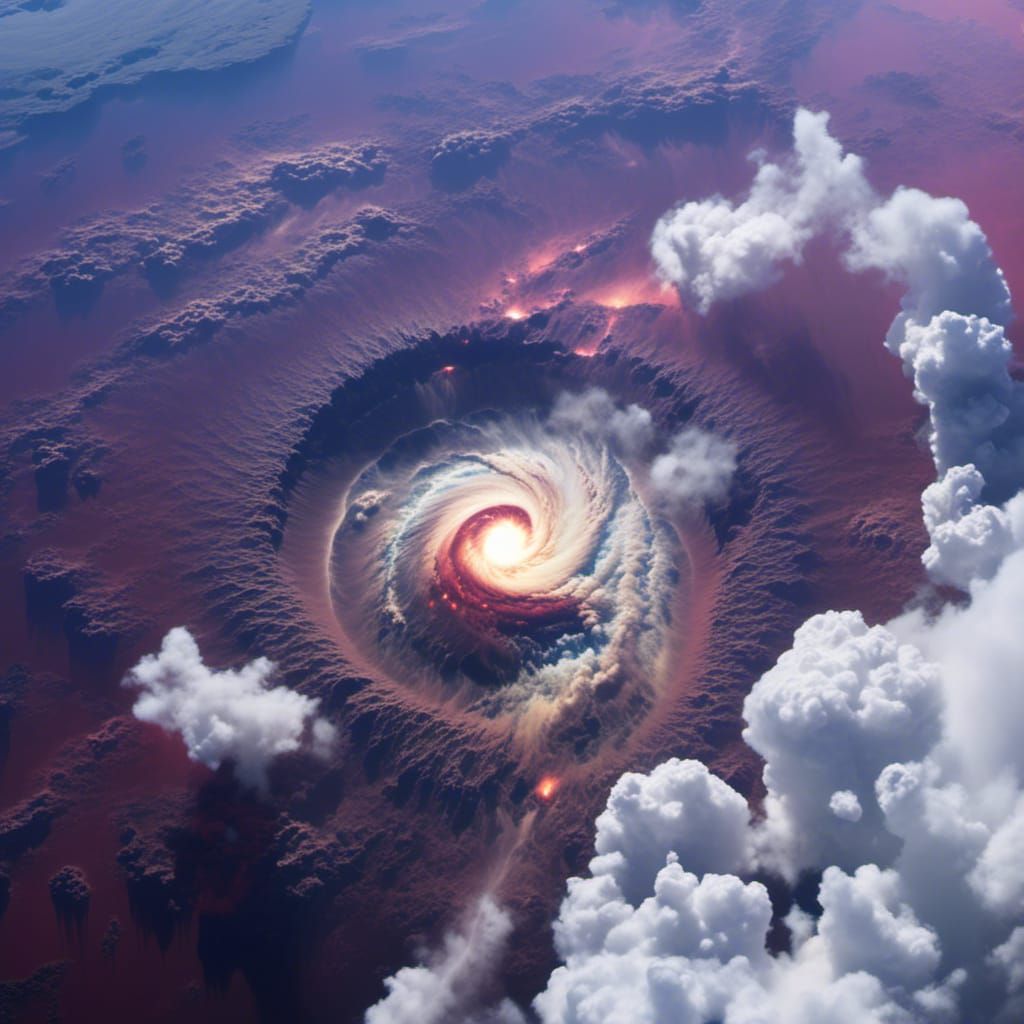 Cosmic Planet with Electrical Storms