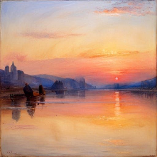 Abstracted Landscape in Watercolor Style