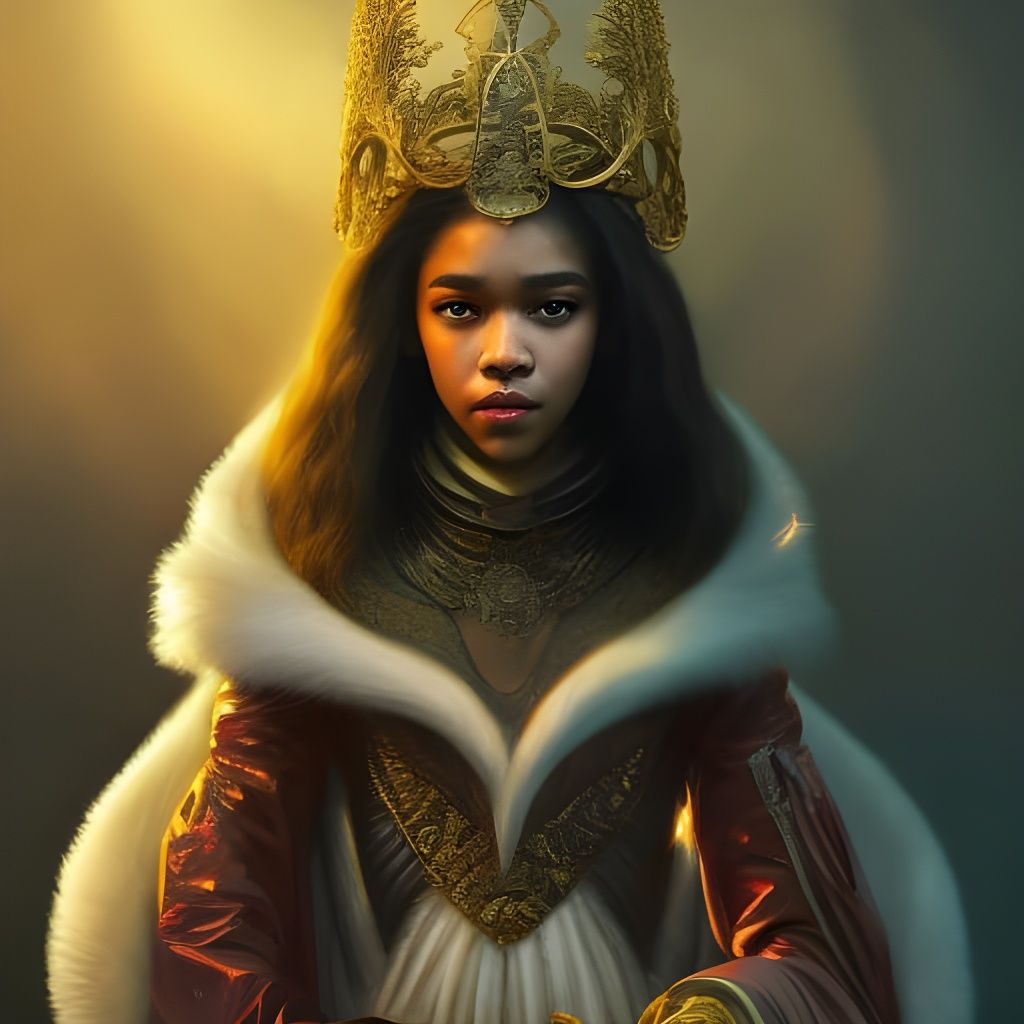 Majestic Vampire with Gold Mask: Fantasy Art