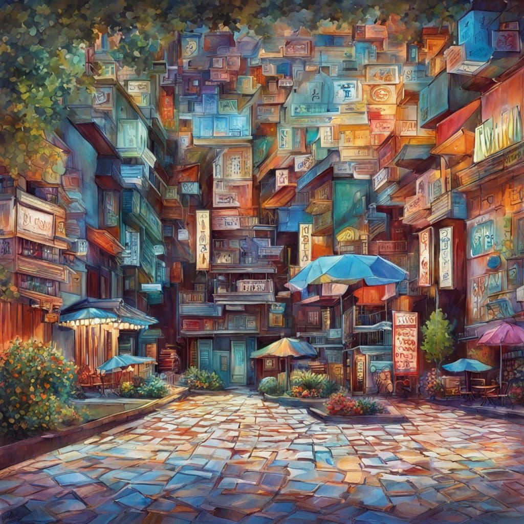 Abstract Automobile Fragmentation