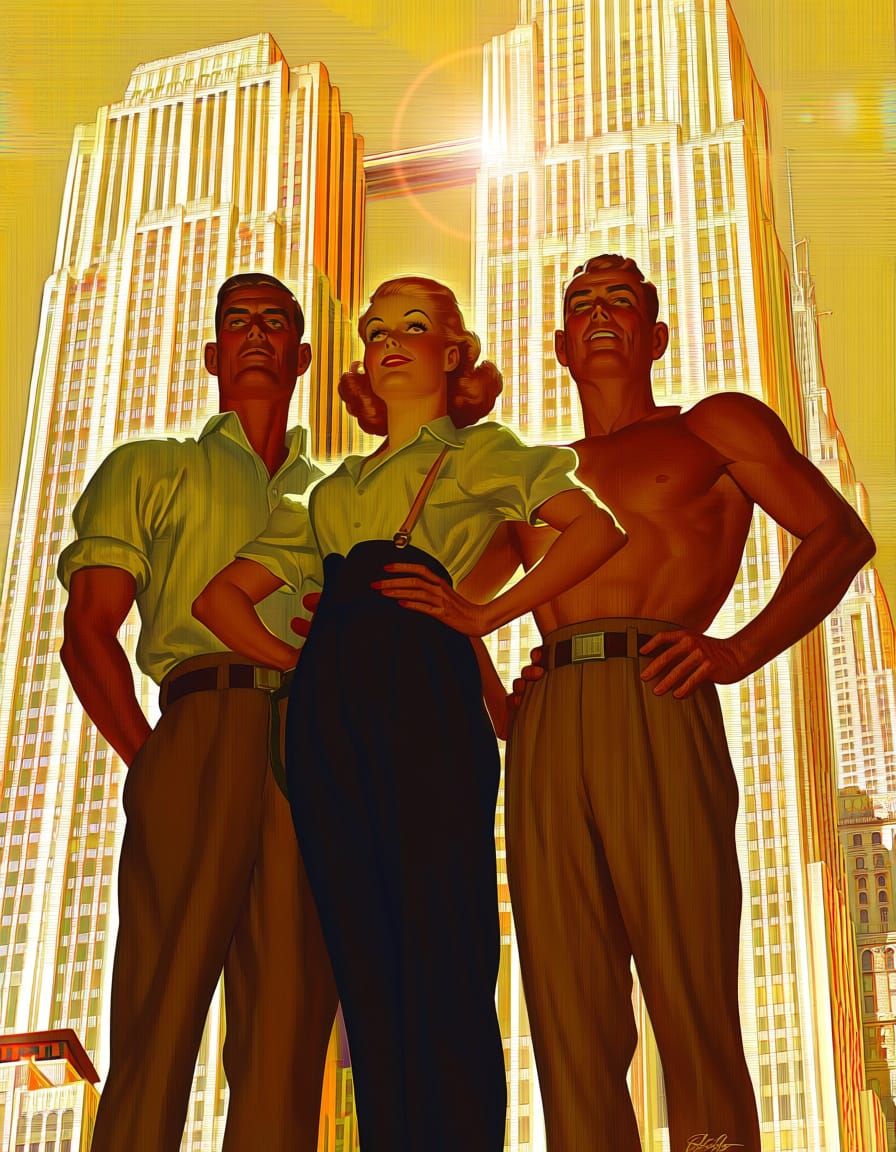 Heroic Realism Future Americans: Courage and Prosperity