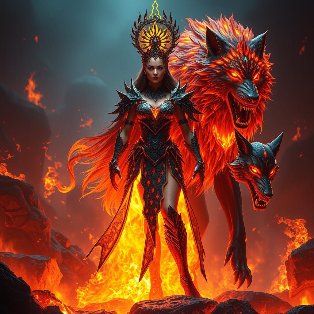 Goddess of Eternal Fire: Blazing Ariana Commands the Inferno