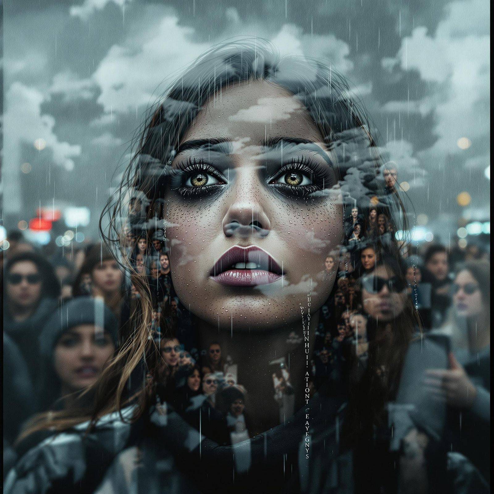 My pain and I. We're invisible in a sea of people passing by.