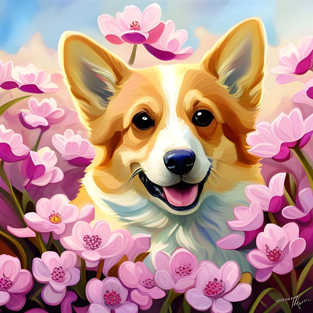 Adorable Corgi Generated by AI