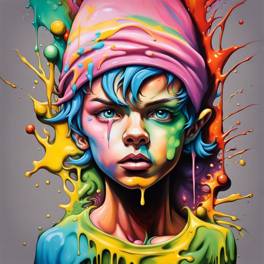 Peter Pan Cake in Graffiti Street Art Style