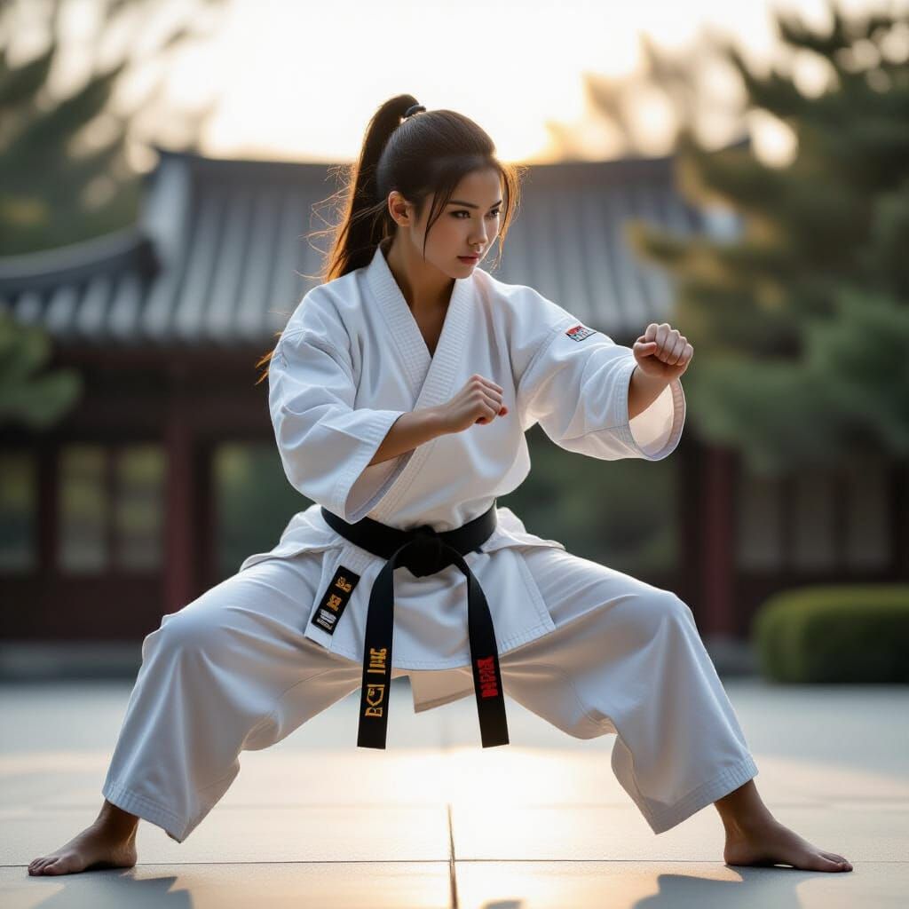 Martial Arts Action Captured in Sharp Focus Photography