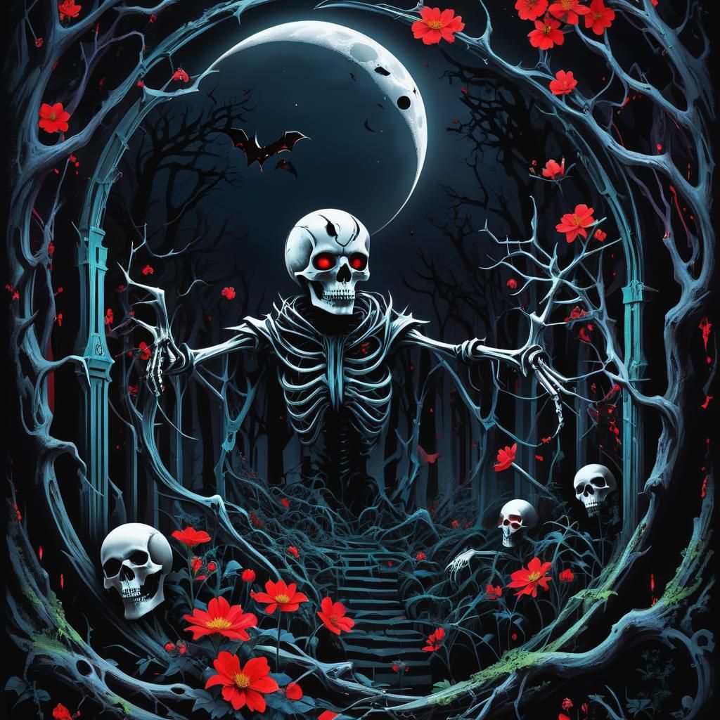 Darkpunk Arcology: Moonlit Forest Maze