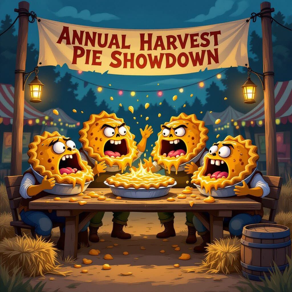 Haunted Pies Argue at Harvest Fairground