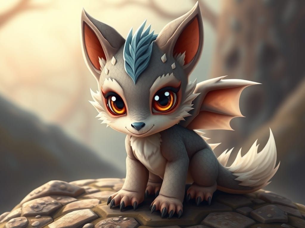 Dragon wolf pup
