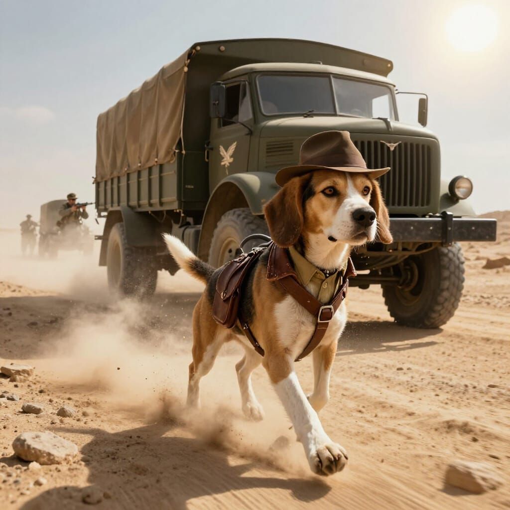 Indiana Beagle's Desert Chase in 1936 Egypt