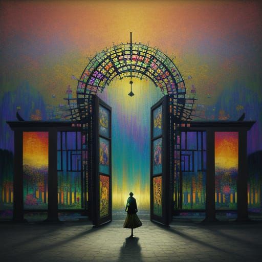 Surreal TORI Gate Divides Paradise and Hellscape