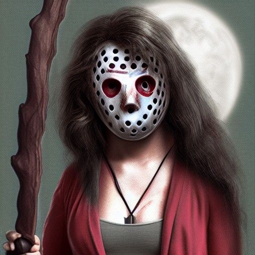 Female Jason Voorhees: A Matte Painting