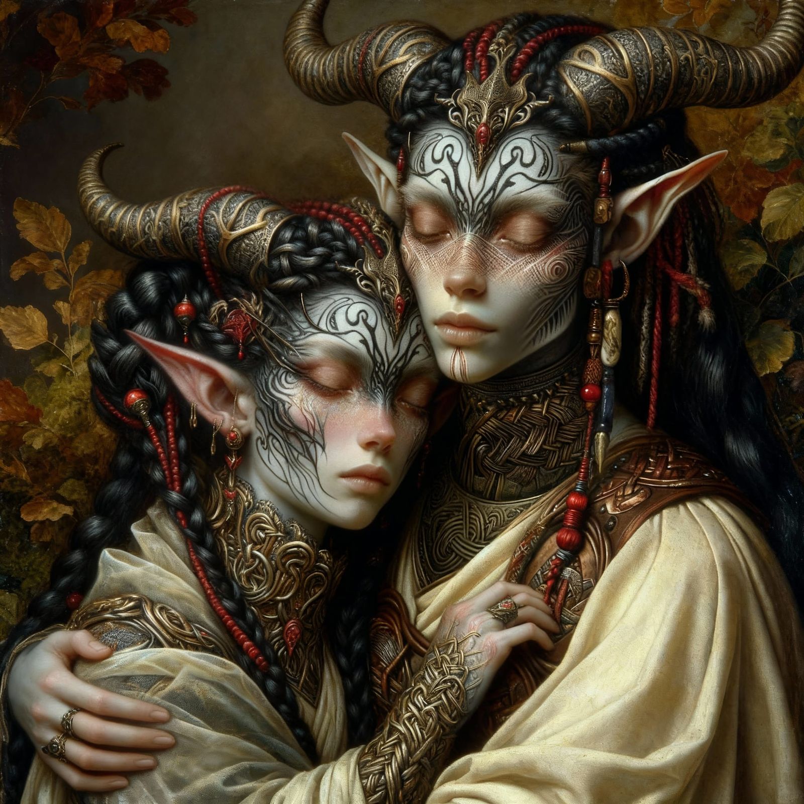 young Vaelthira&Serelya Aurélótë - Sisters of the Dawn-Kin council