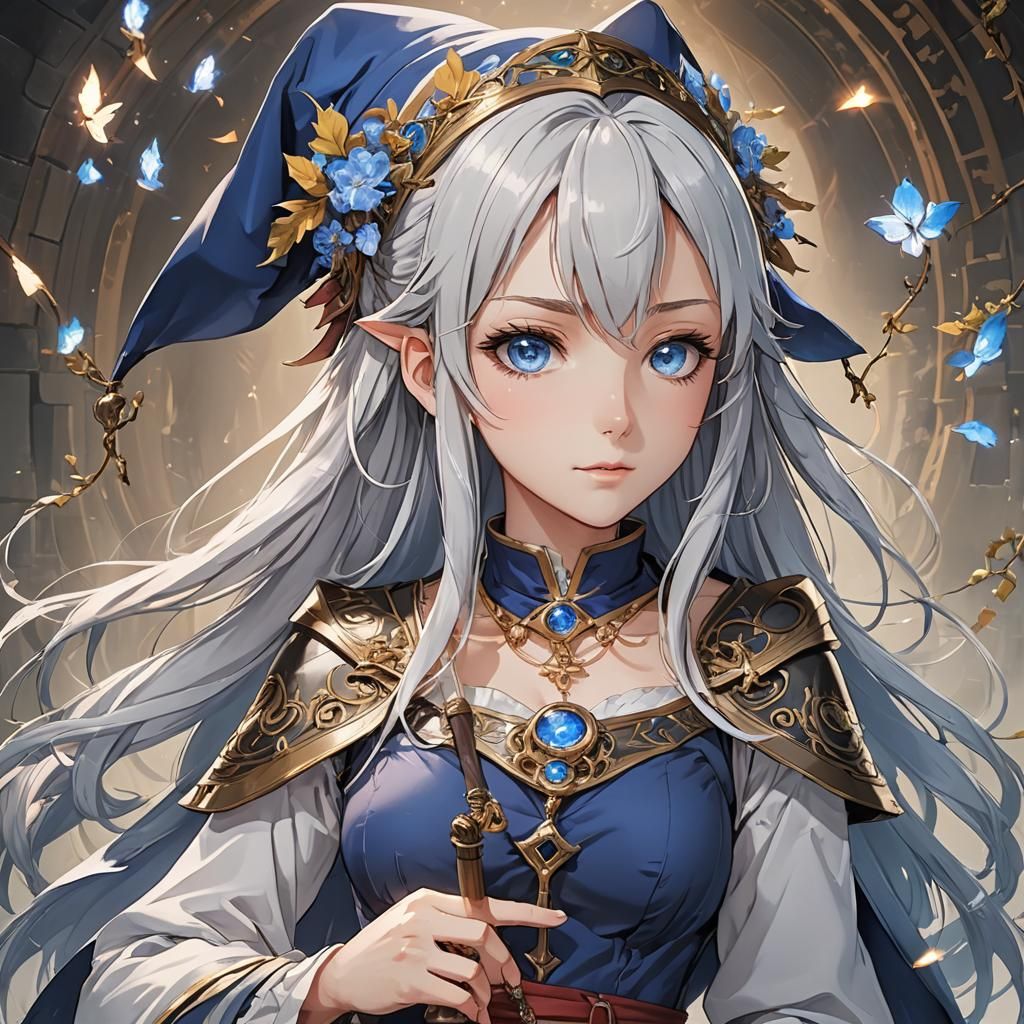 Young Wizard in Anime Style, Manga Art