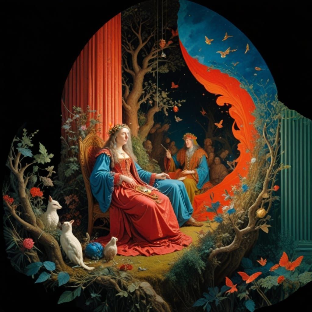 Cinematic Masterpiece of Richard Dadd in Photorealistic Deta...