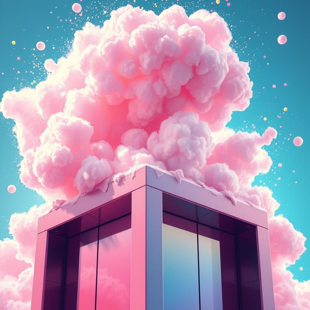 Candy Cloud Vortex on Elevator Box