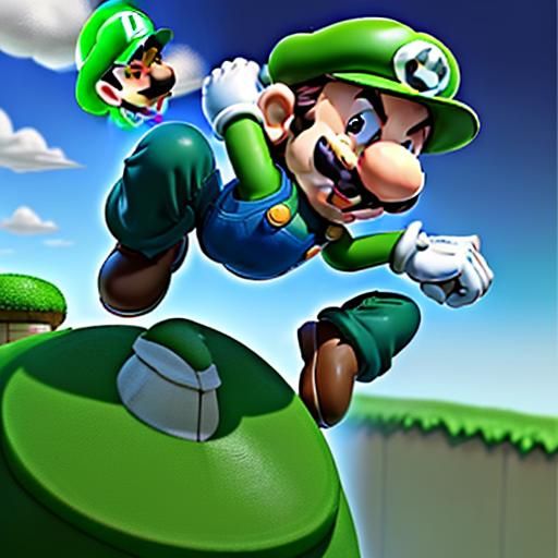 Luigi: Mario's taller, green-clad brother. Player two can control Luigi, who has slightly different jump physics than Ma...