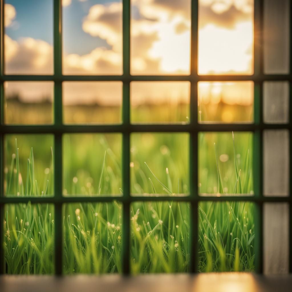 Green Grass Becomes Golden Clouds: Dreamlike Photography