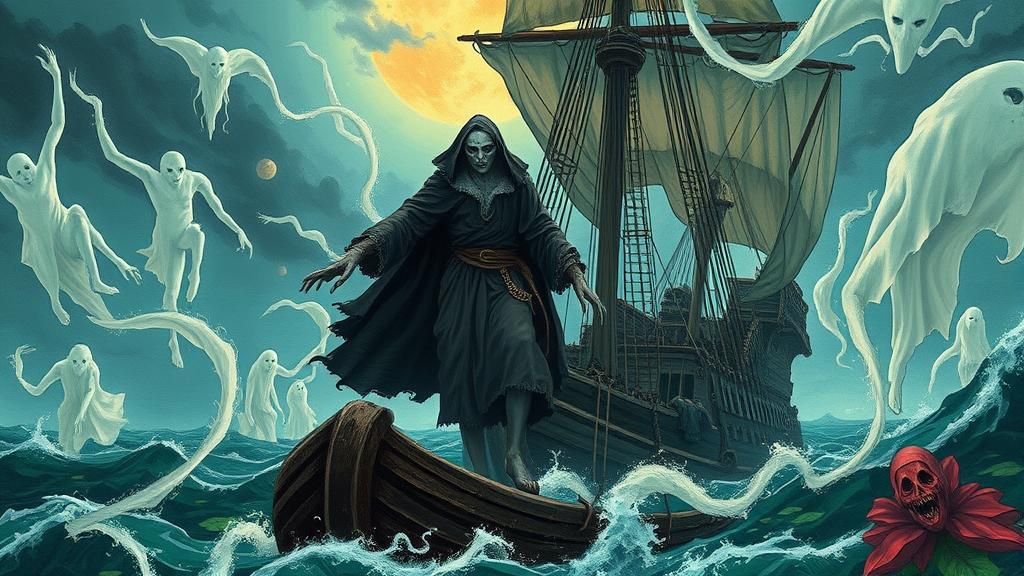 Vampire Columbus Arrives in New World in Gothic Horror Style