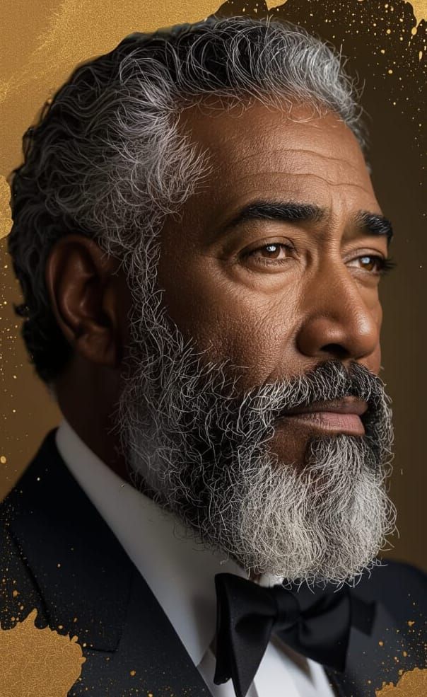 Photorealistic Portrait of a Thoughtful Senior Man