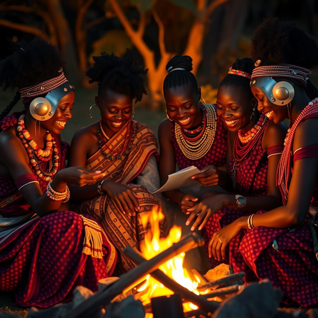 Afrofuturistic Masai Women Storytelling