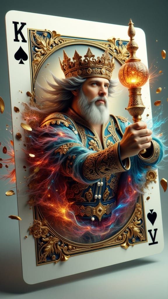 Steampunk King Reaches for Scepter