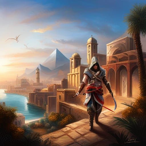 Assassin's Creed Prince of Persia Oil Painting