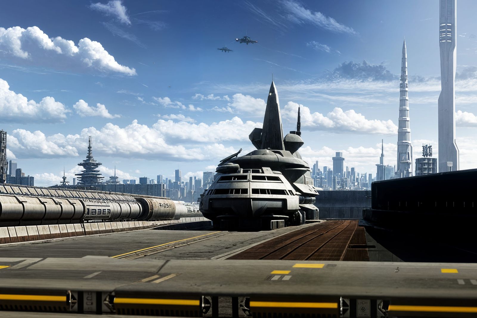 Anime Mecha Robots in Cyberpunk Style