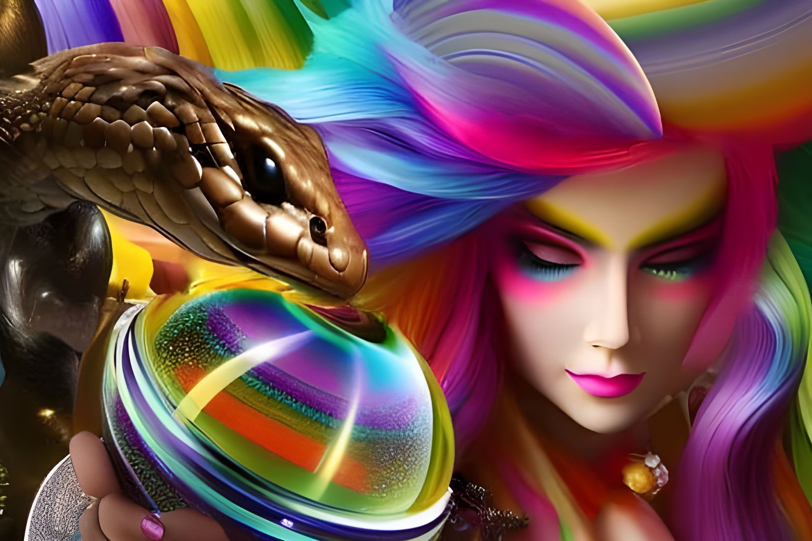 rainbow in the evening