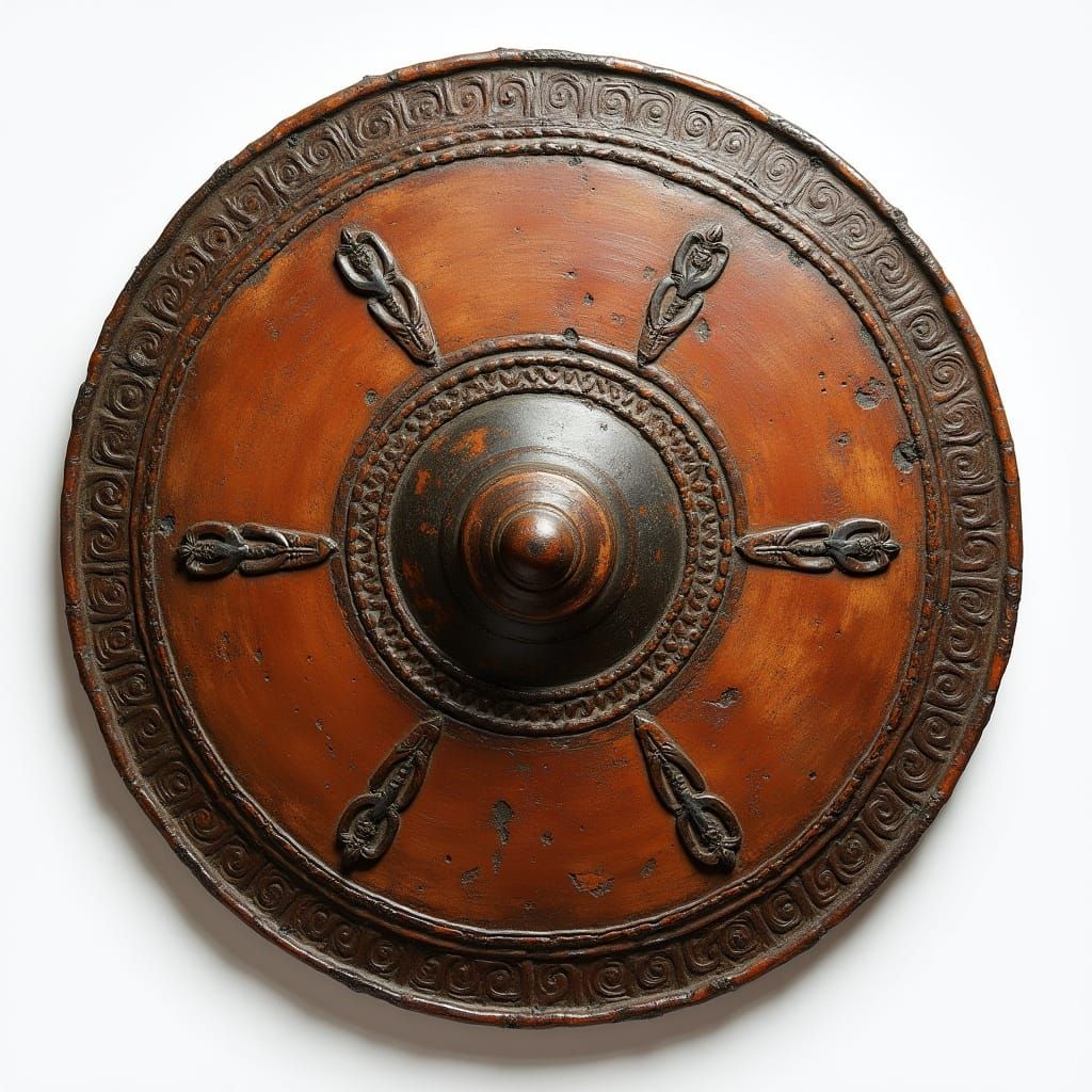 Ancient Greek Shield in Classical Style