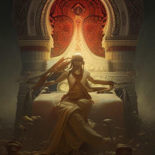 Ahura Mazda: Dark Fantasy Concept Art